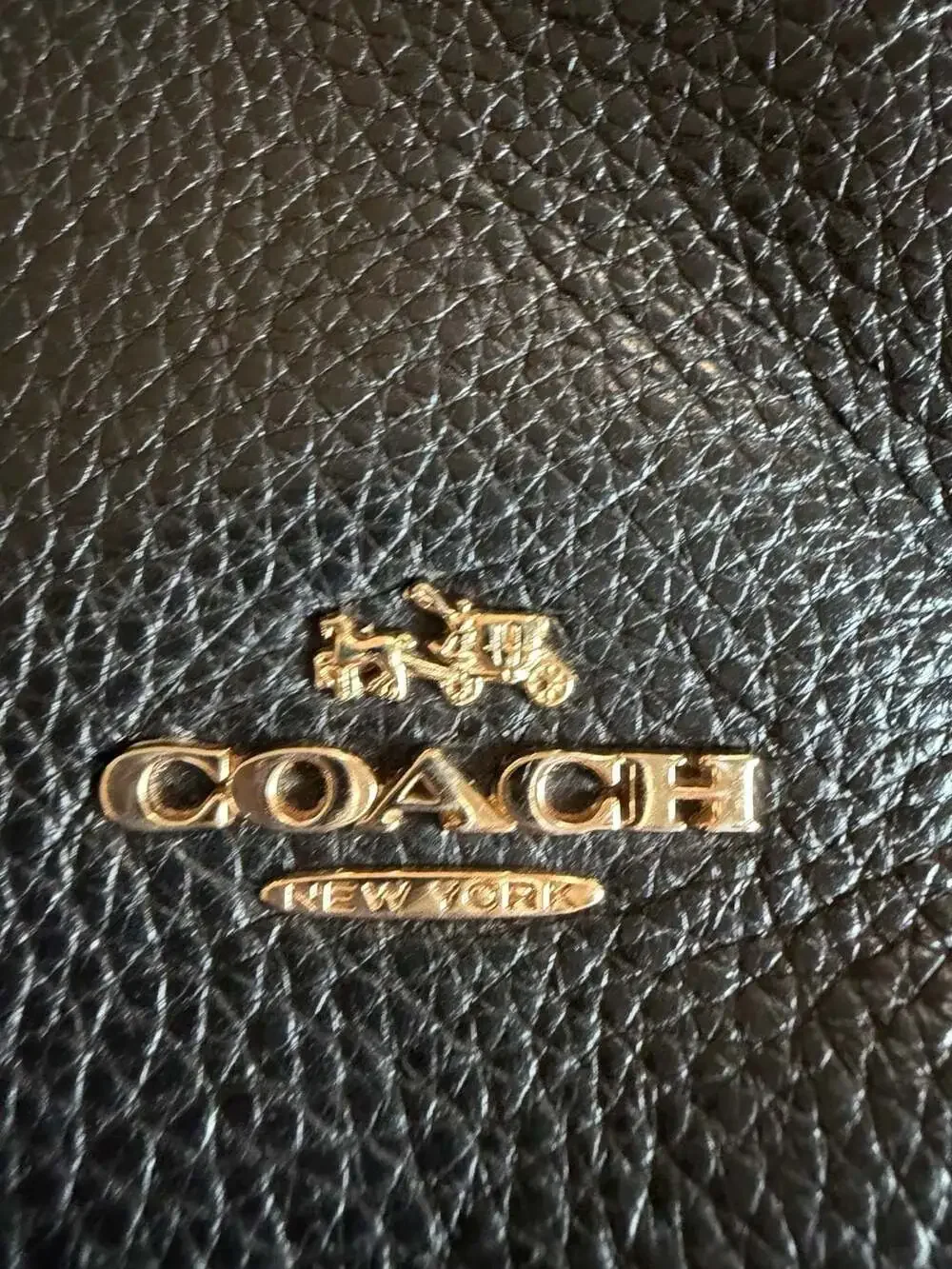 Coach Scout Hobo Black Pebble Leather Shoulder Bag